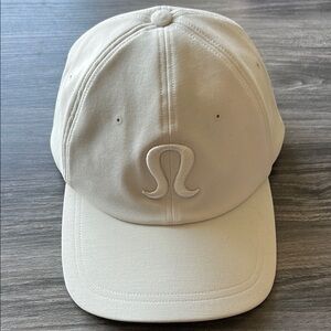 Lululemon White Baseball Cap